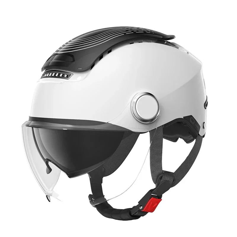 Offener Motorradhelm mit Doppelvisier und atmungsaktivem Sommerdesign – RiderMax