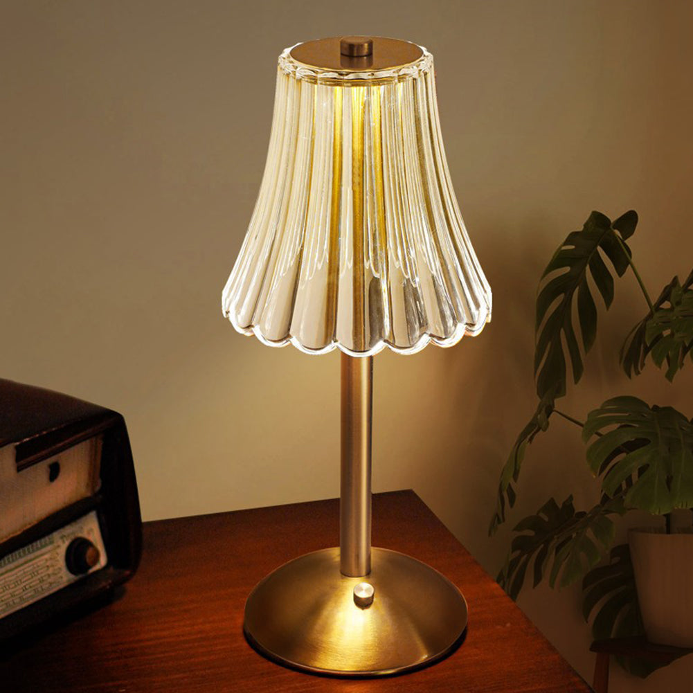Goldene Kristall-Tischlampe - Aurora Luxe | Brehn