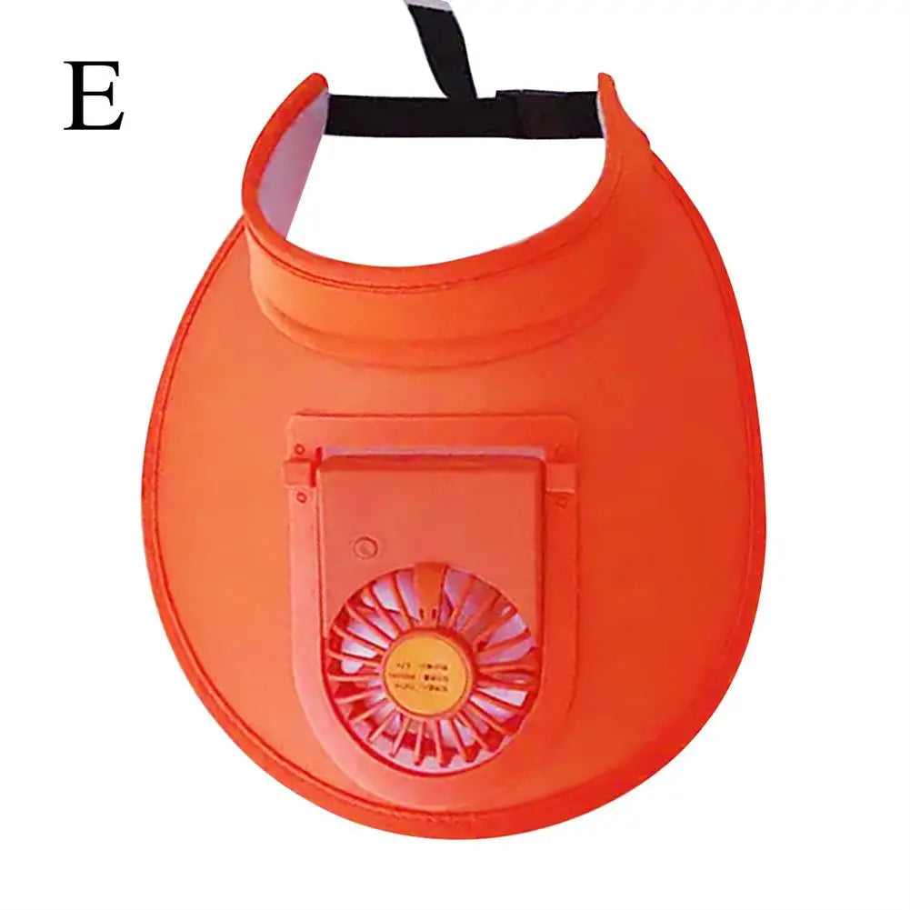 Brehn | Atmungsaktiver Sommer-Sonnenvisier-Kühlventilator-Hut
