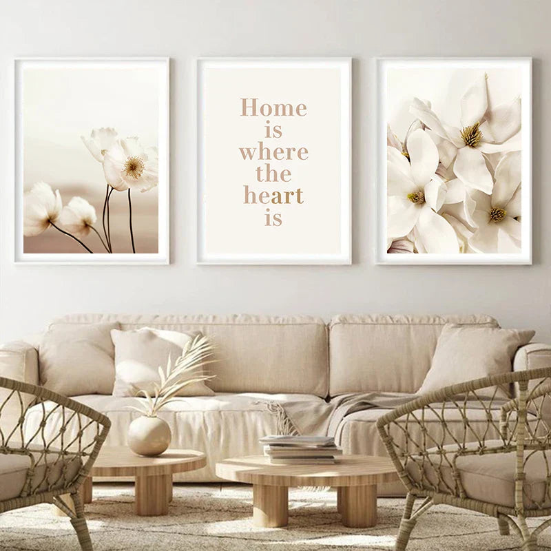 Einfache Natur Flora-Landschaft Galerie Wandkunst Fine Art Leinwanddrucke Minimalistische Nordic Bilder für das Wohnzimmer Skandinavische Wohnkultur | Brehn