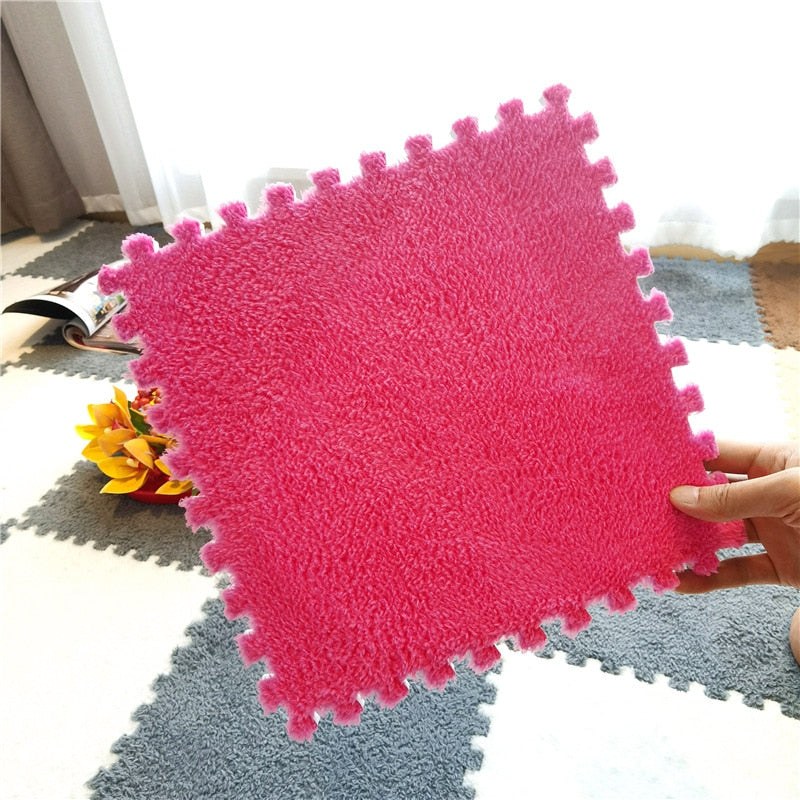 DIY Winter Plush Puzzle Mat | Brehn