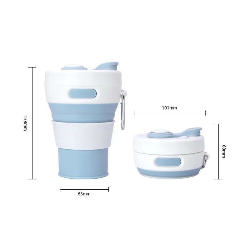 Wiederverwendbare tragbare Sip-and-Go zusammenklappbare Tasse | Brehn