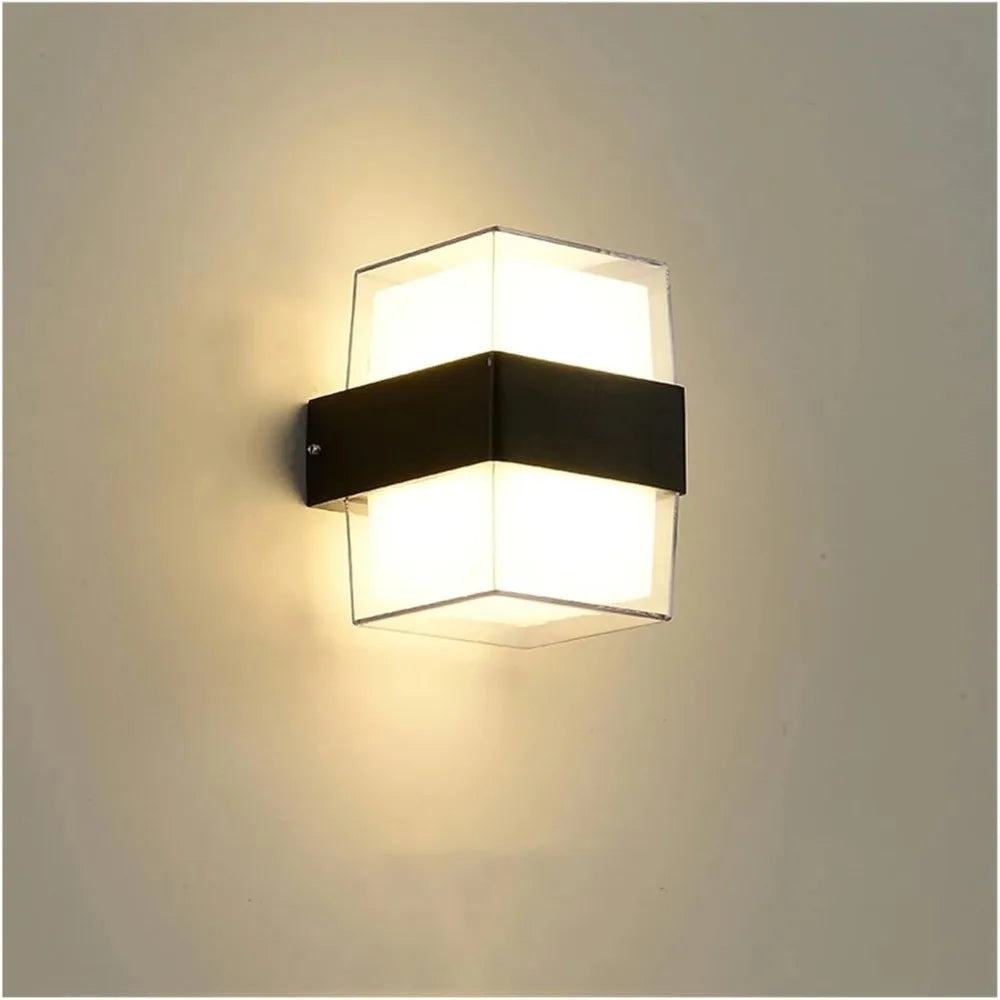 Brehn | AuroBeam LED Außenwandleuchte | Wasserdicht IP65 | Modernes Design für Balkon, Garten & Eingang | 9W / 18W