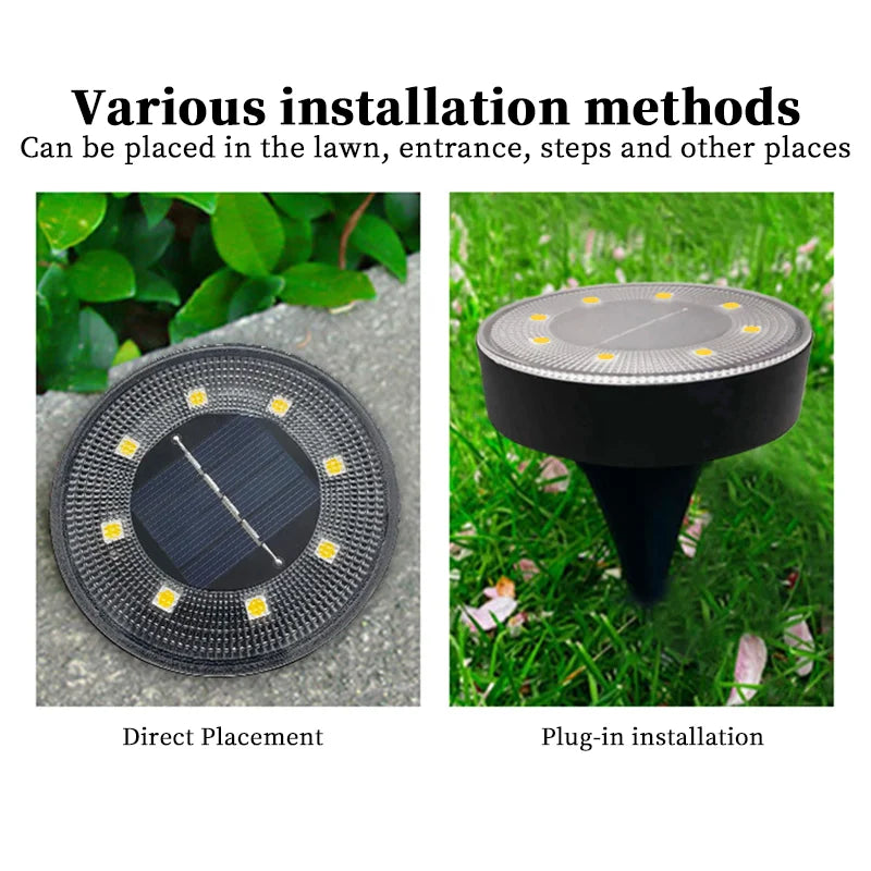 Brehn | Terraluna Solar Bodenleuchte LED | IP68 Wasserdicht | Automatische Lichtsteuerung | Für Garten, Weg & Terrasse