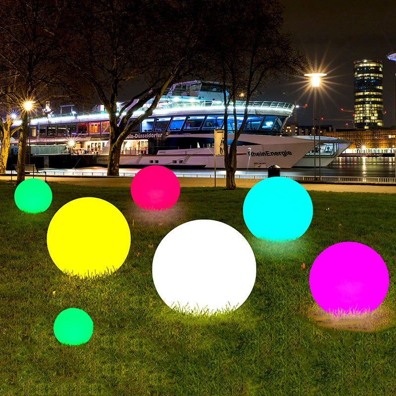 VIvolux | Shiny Moon Solar LED wasserdichte Gartenball-Lampe
