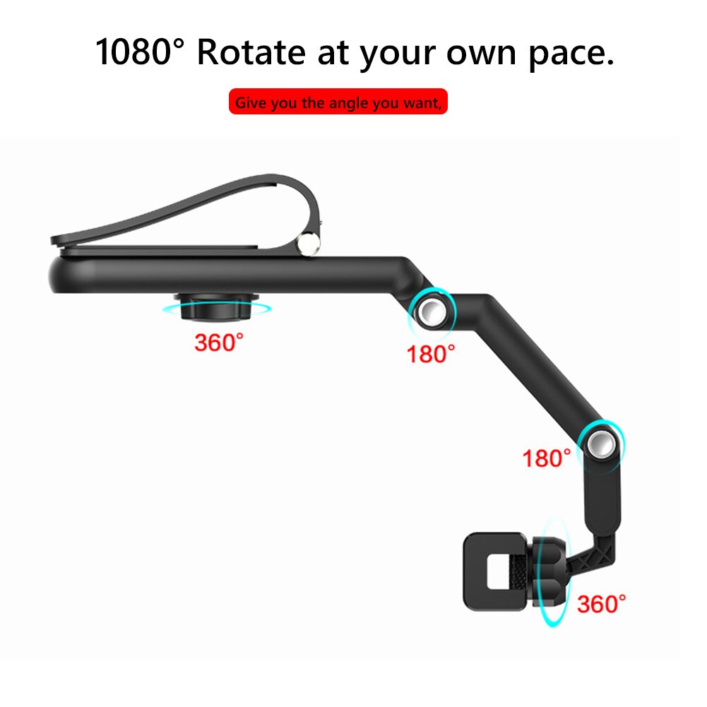 VIvolux | Sonnenblenden-Autohalter drehbarer Handyhalter Clip