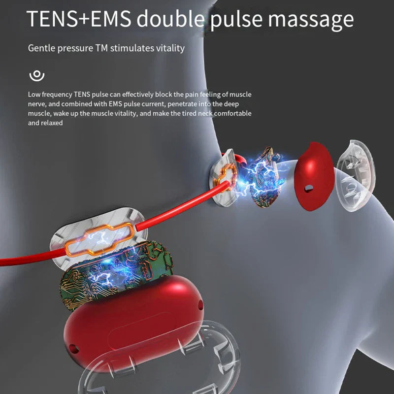 Brehn | Tragbare Schulter-Hals-Kragen-Wirbelsäulen-Massager