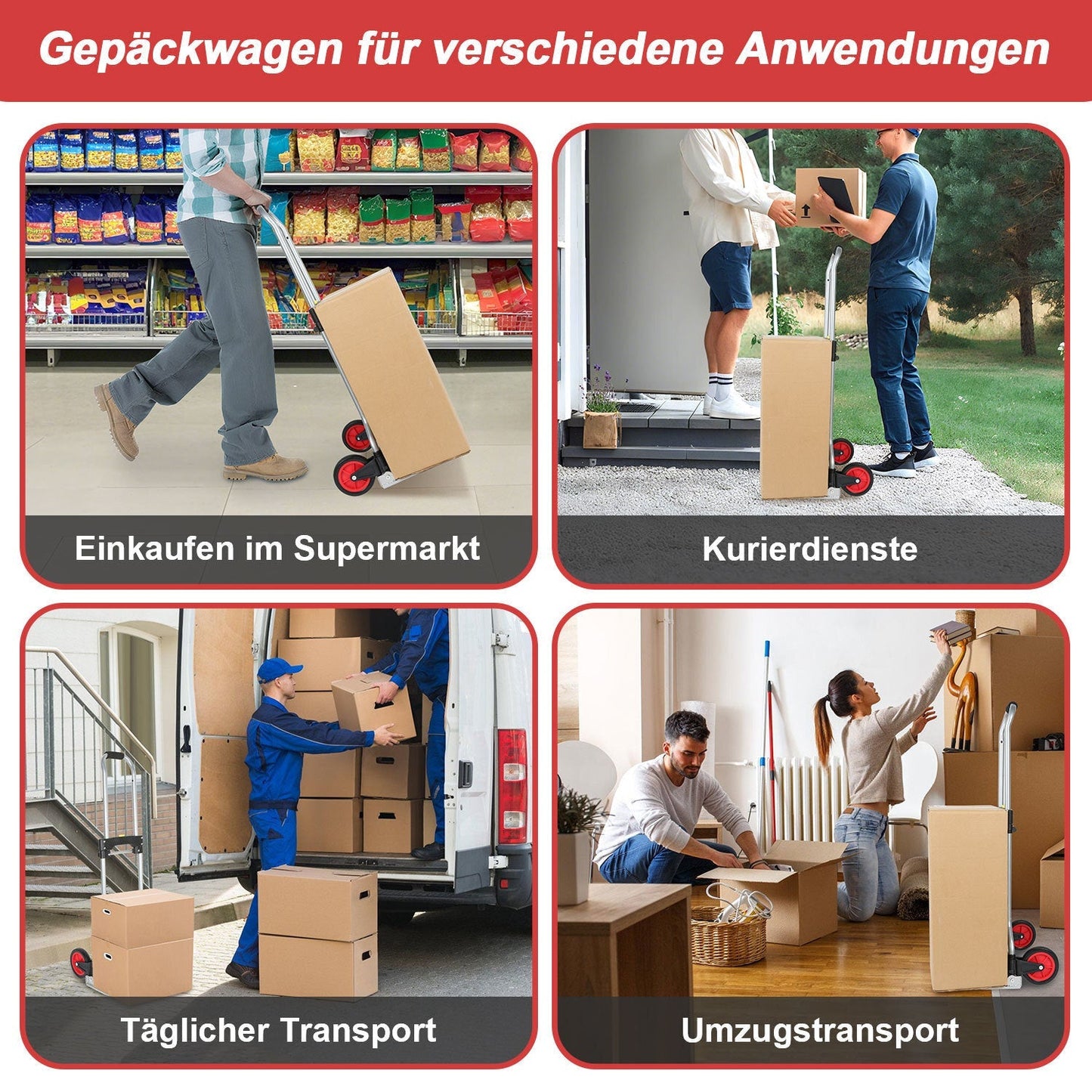 Sackkarre Transportkarre klappbar 60 kg Tragkraft | Brehn