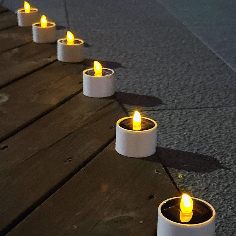 Solarbetriebene LED Kerzen – Flackernde Außenbeleuchtung für Garten und Terrasse | Brehn