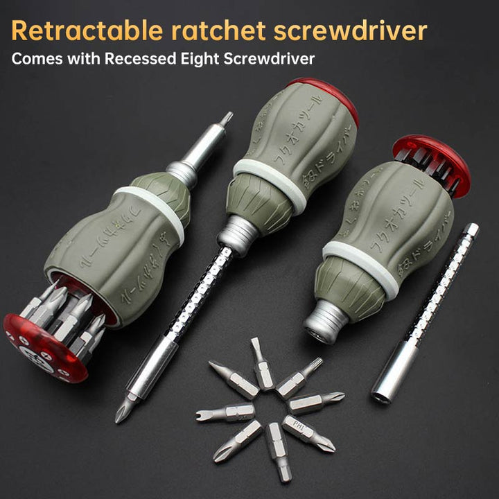 VIvolux | Teleskopisches Tragbares Magnetisches Fix Flex Schraubendreher Set