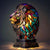 Brehn | MosaicCritter - 3D Tierlampe - Multicolor Tränen - Retro-Design