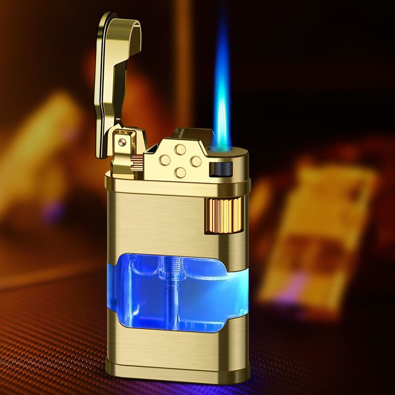 Blauer Flamme Metall Winddichter Gasanzünder | Brehn
