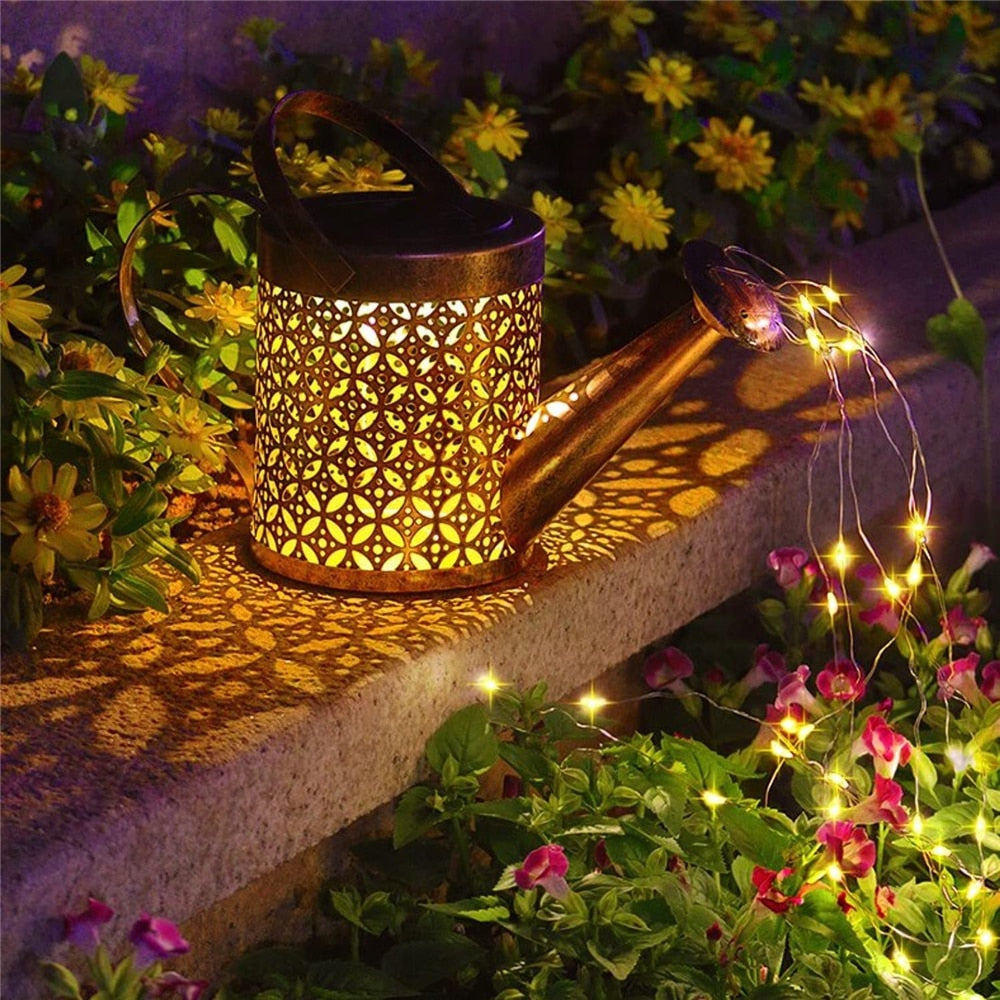 Brehn | Garten Bewässerung Solar-betriebene Kanne Terrasse Licht