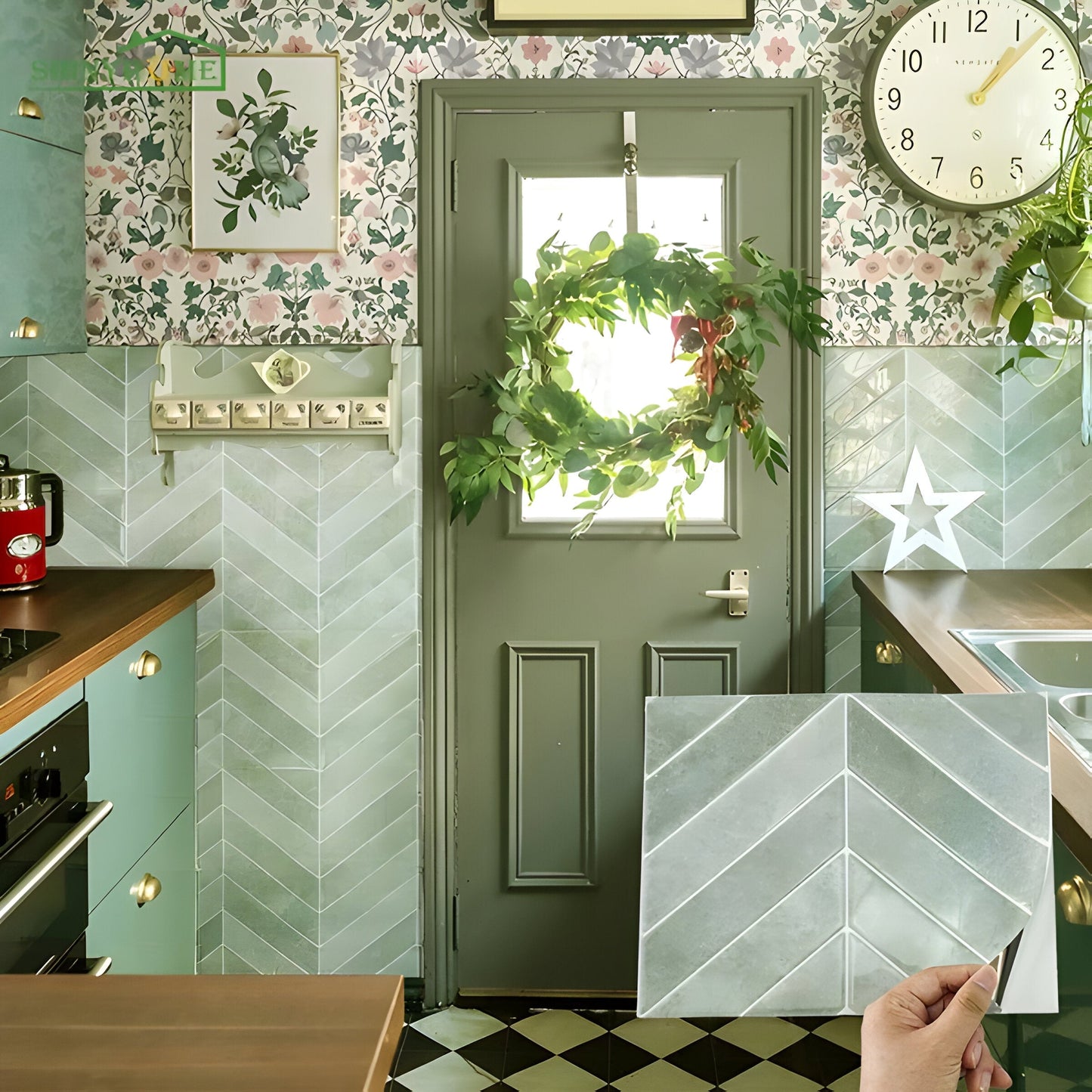 Brehn | Wandzauber 3D Wandfliesen Selbstklebend | Ohne Bohren & Wasserfest | Modernes Design