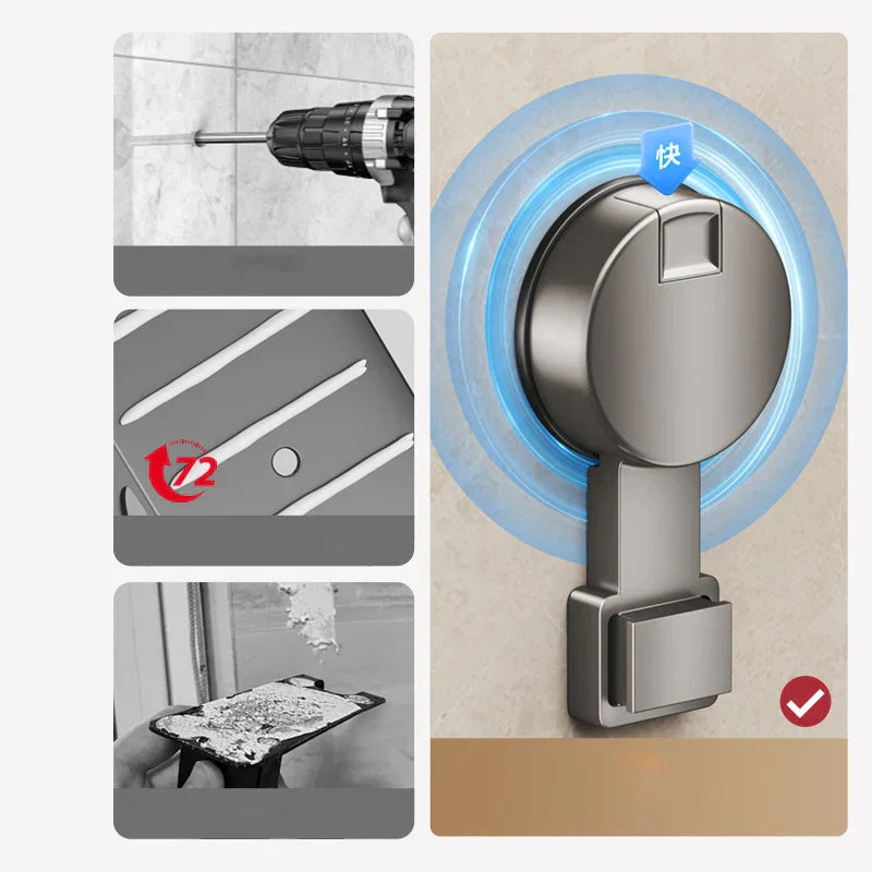 No-Drill Saugkraft Eck Badezimmer Organizer
