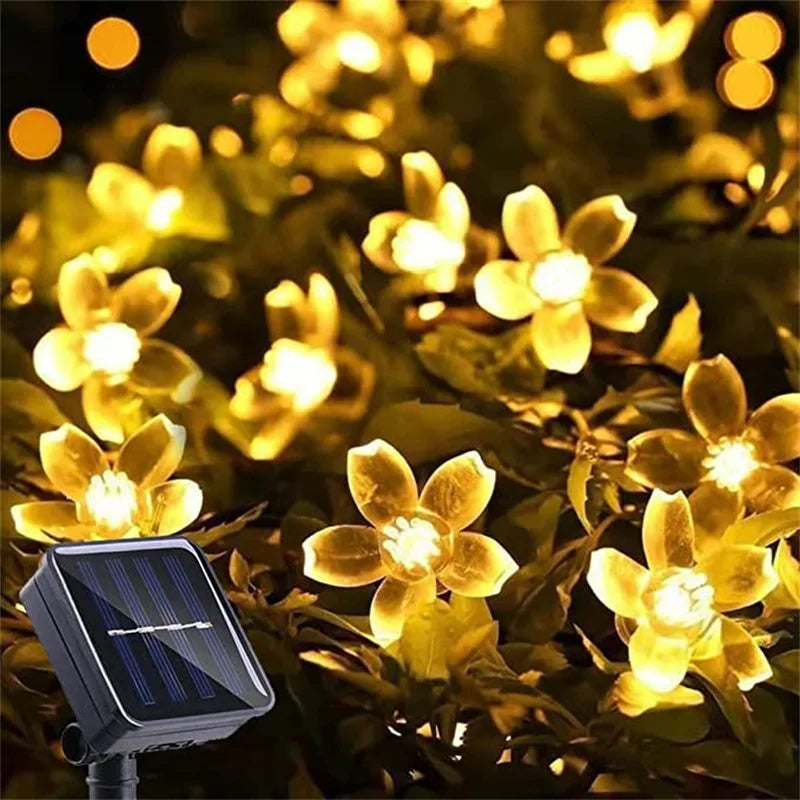 Brehn | Solar Blumen Lichterkette