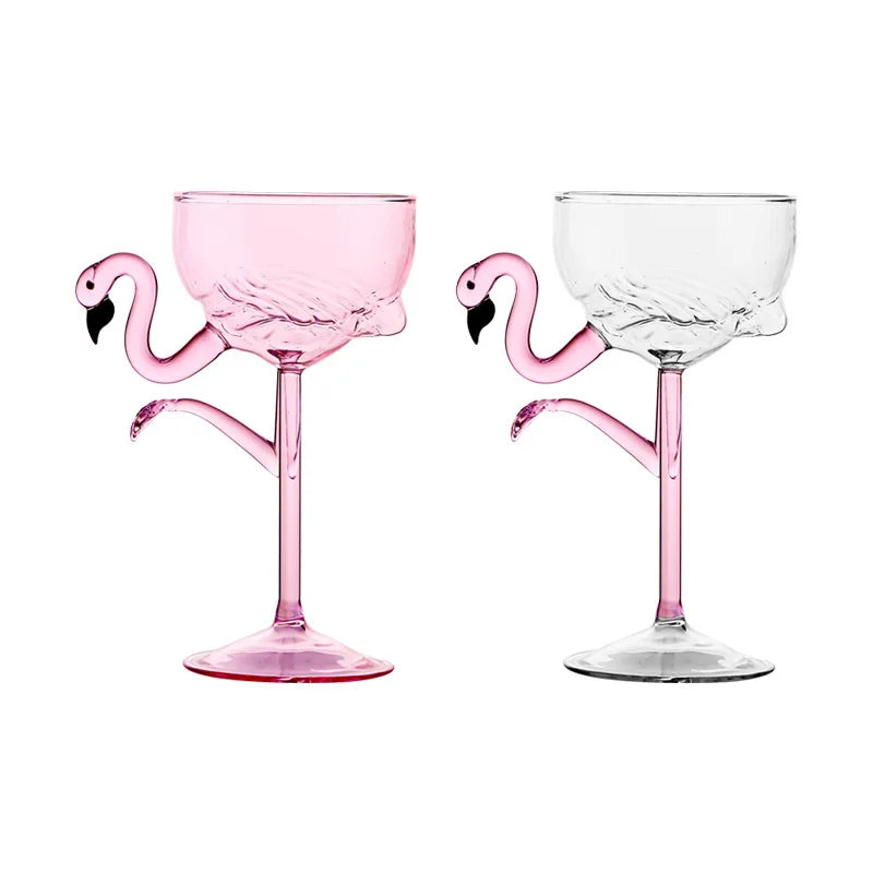 Pink Flamingo Cocktail Klare Party Gläser