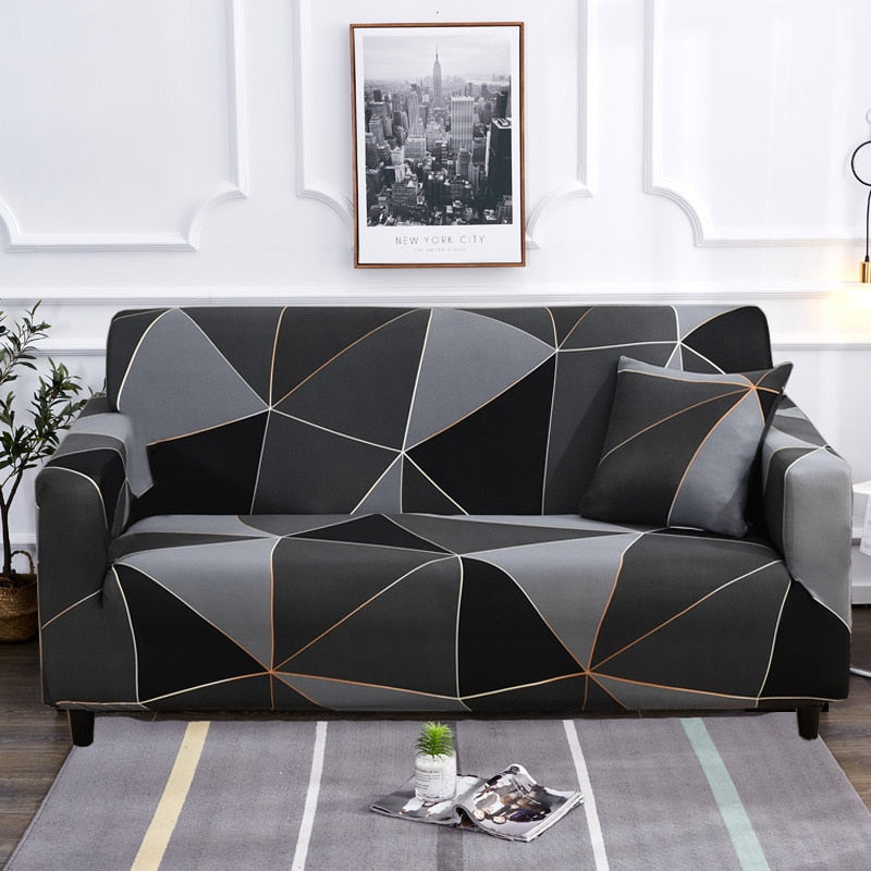 Modern rutschfeste bunte elastische Sofabezug | Brehn