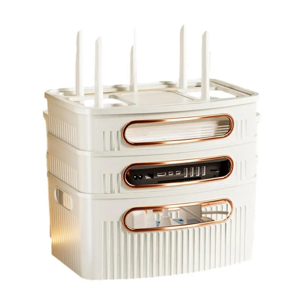 Staubdichter dekorativer Router Aufbewahrungsbox Organizer | Brehn