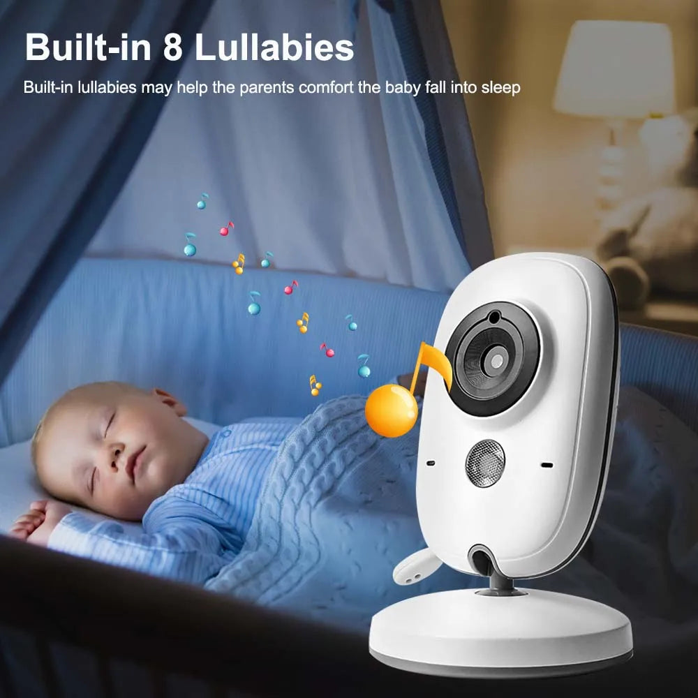 3,5-Zoll-Video-Babyphone mit Nachtsicht, Temperaturanzeige und Zwei-Wege-Audio