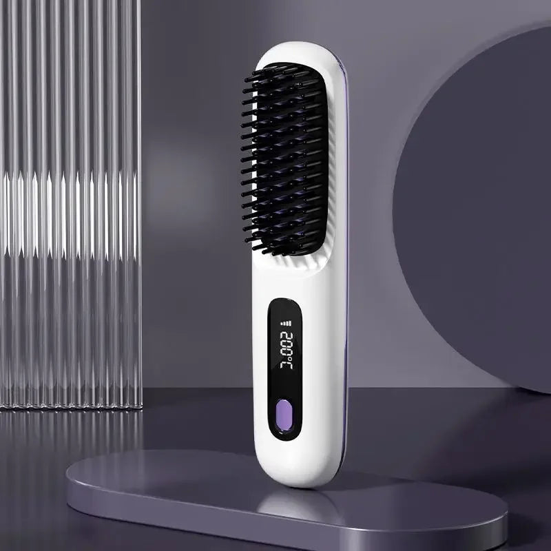 Brehn | Glissara | Kabelloses Haarglätteisen | USB-Ladefunktion & LCD-Display | Keramik & Ionen-Technologie