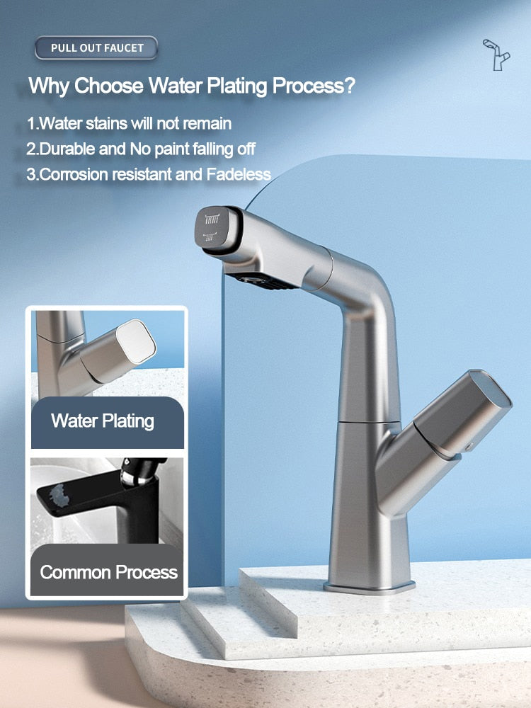 Brehn | Futuristischer Rotierender Europäischer Ausziehbarer Wasserhahn