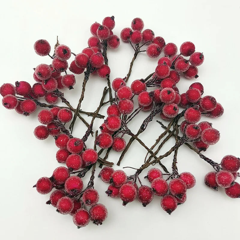 Brehn | BessenPracht | Luxuriöse Imitation Weihnachtsbeeren Bündel