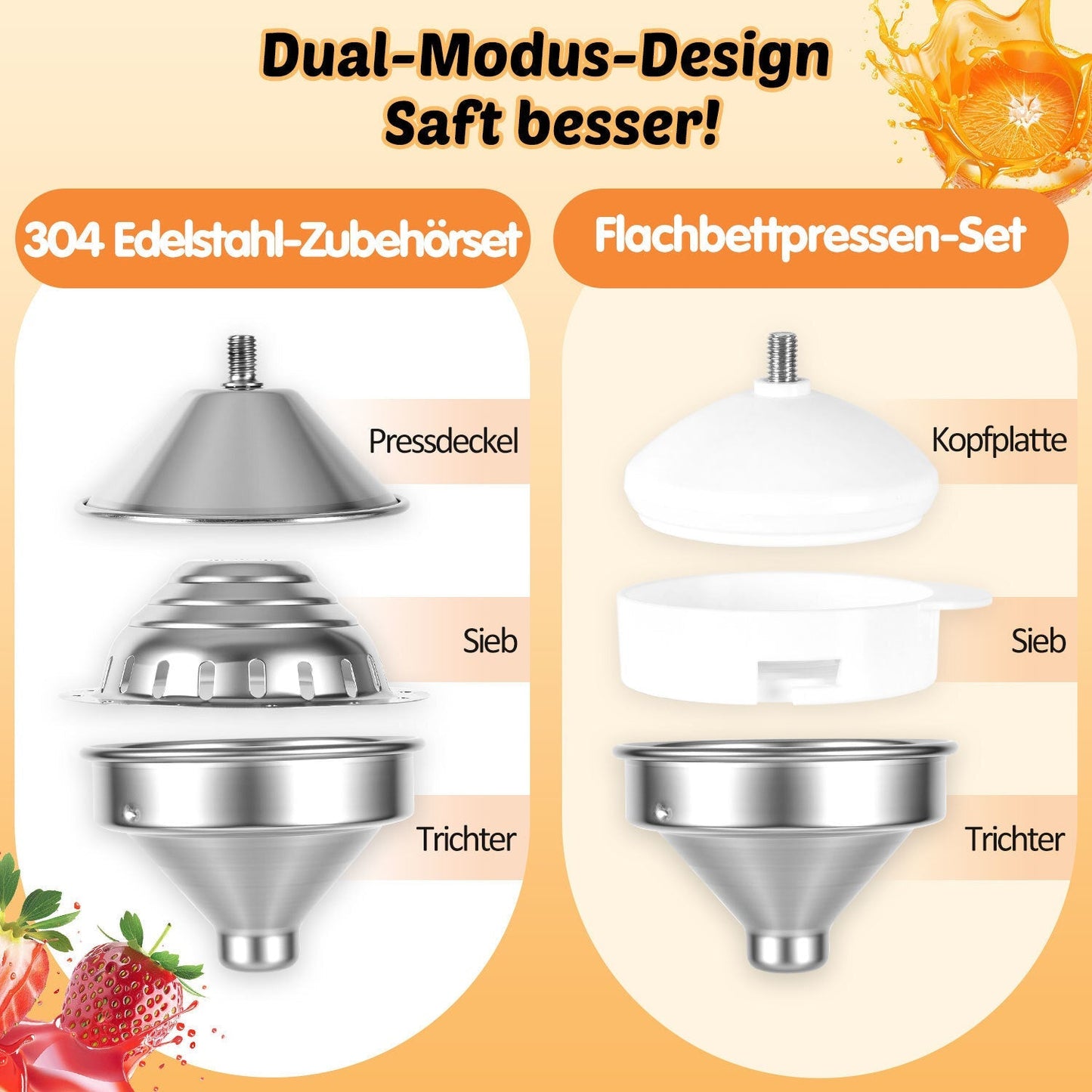 Saftpresse Manuell Zitruspresse Edelstahl | Brehn