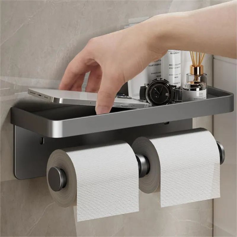 Saniflex Multifunktionaler Toilettenpapierhalter – Modernes Design und praktische Funktionalität | Brehn