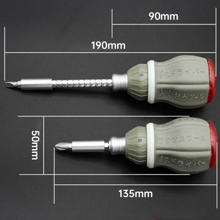 VIvolux | Teleskopisches Tragbares Magnetisches Fix Flex Schraubendreher Set