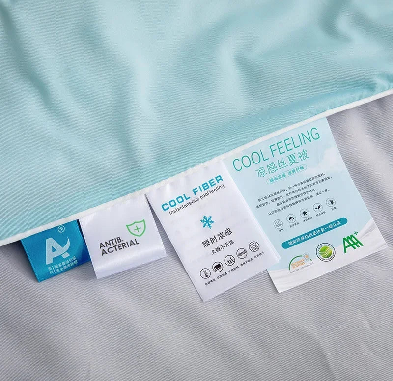 Air Condition Sommerdecke — Pure Color Eis-Seide Kühlende Decke, Leicht & Glatt Twin/Kingsize Bettdecke | Brehn