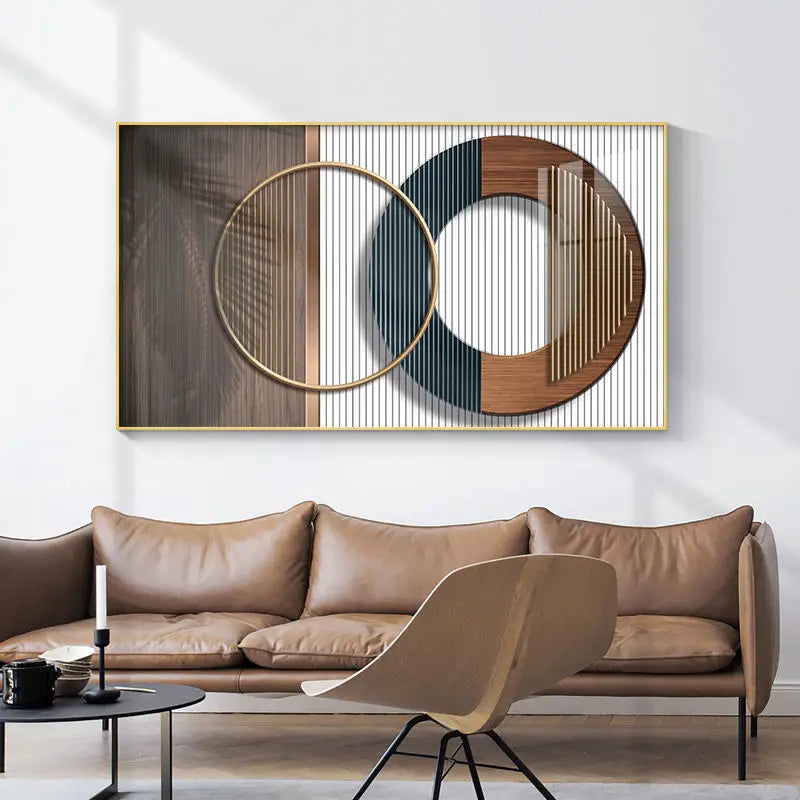 Moderne Ästhetik Abstrakte Sonne & Mond Wandkunst Feine Kunst Leinwanddrucke Bilder für luxuriöses Loft Wohnzimmer Esszimmer Lifestyle Kunst Dekor | Brehn