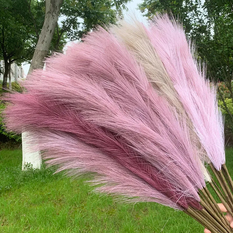 5 Stück 100 cm künstlicher Pampasgras-Trockenblumenstrauß, Dekoration für Hochzeiten, Partys, Zuhause, Zimmer, DIY-Kunstpflanzen-Dekorationszubehör