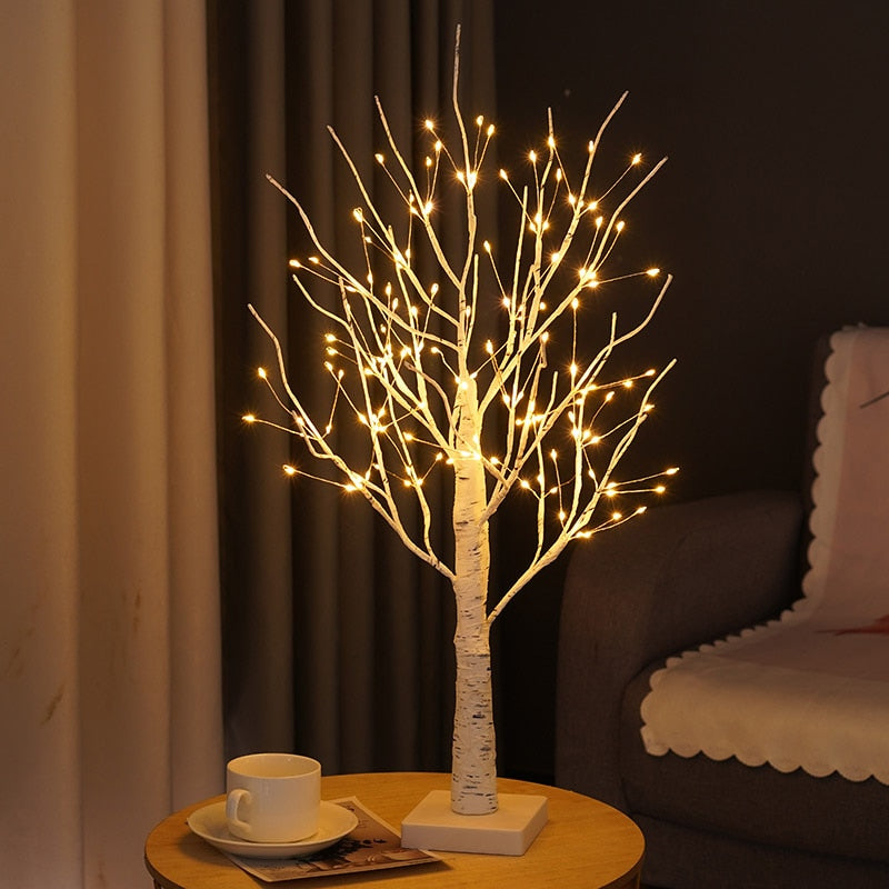 Beleuchtete skandinavische Birke - LumiBirch | Brehn