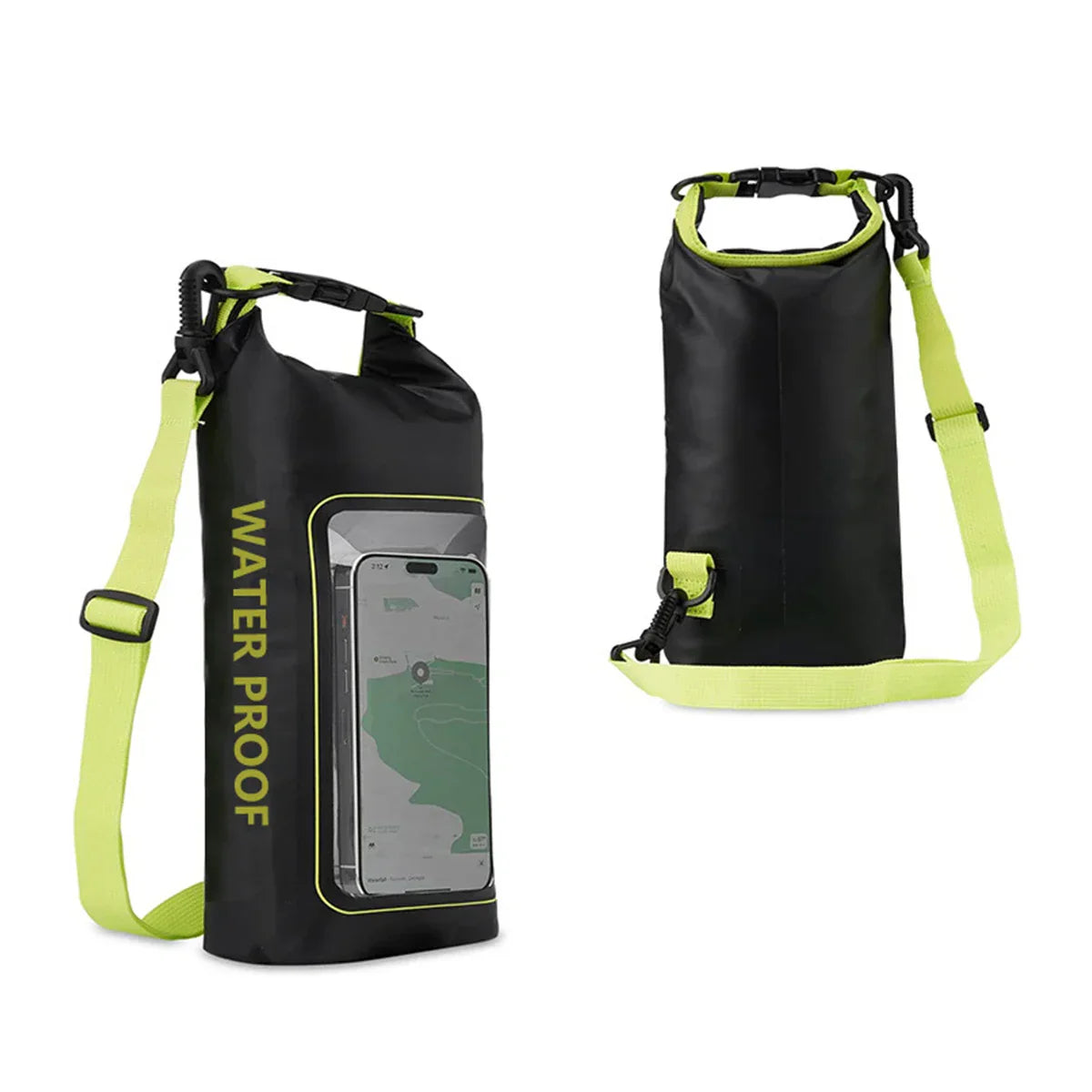 Brehn | AquaVault Wasserdichter Dry Bag 2L | Mit Touchscreen-Fenster | Outdoor-Tasche für Kajakfahren, Trekking & Wassersport