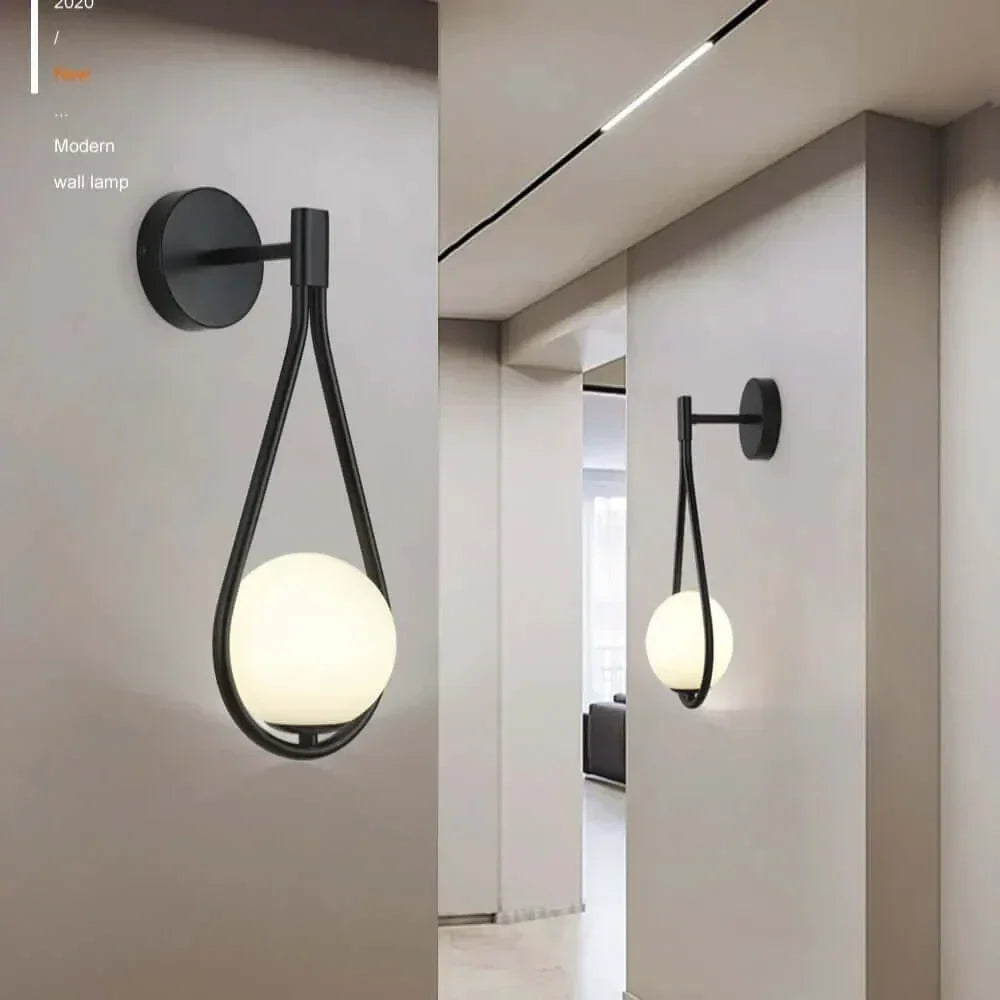 Brehn | Drop Luxus Glas Ball Wandleuchte