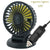 Brehn | Ventoro Auto-Ventilator 12V/24V/5V | USB oder Zigarettenanzünder | Drehbar & Kompakt | Für PKW, LKW, SUV, Wohnmobil & Büro