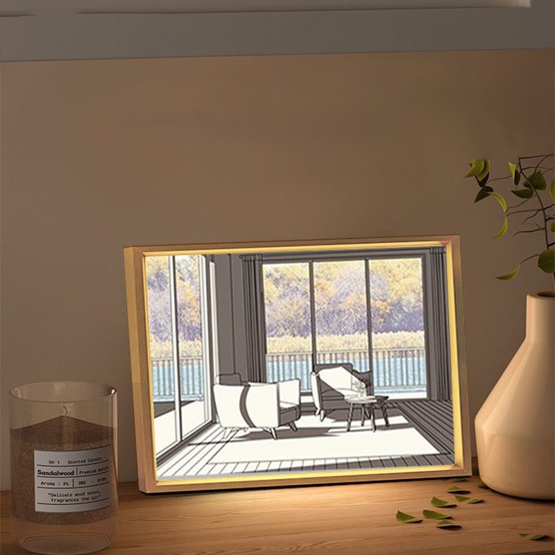 VIvolux | 2D Malerei Art Lumina Kreativ LED Lampe