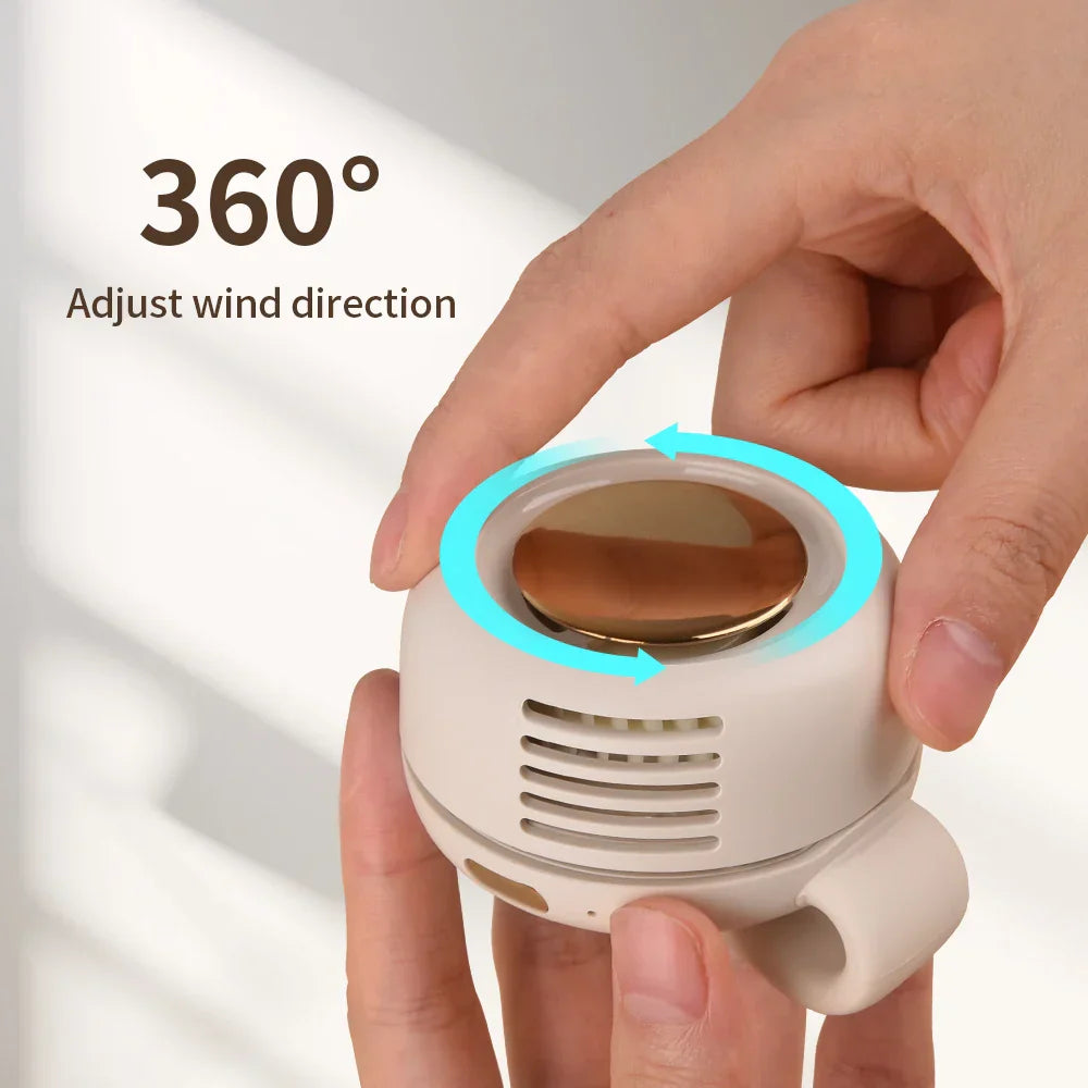 Brehn | Clip-On Body Wiederaufladbarer Taillen-Kühler Ventilator