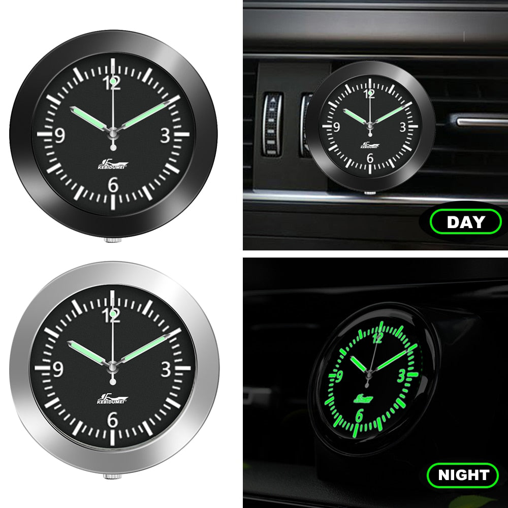 Brehn | Aufklebbare Auto Armaturenbrett Leuchtende Uhr