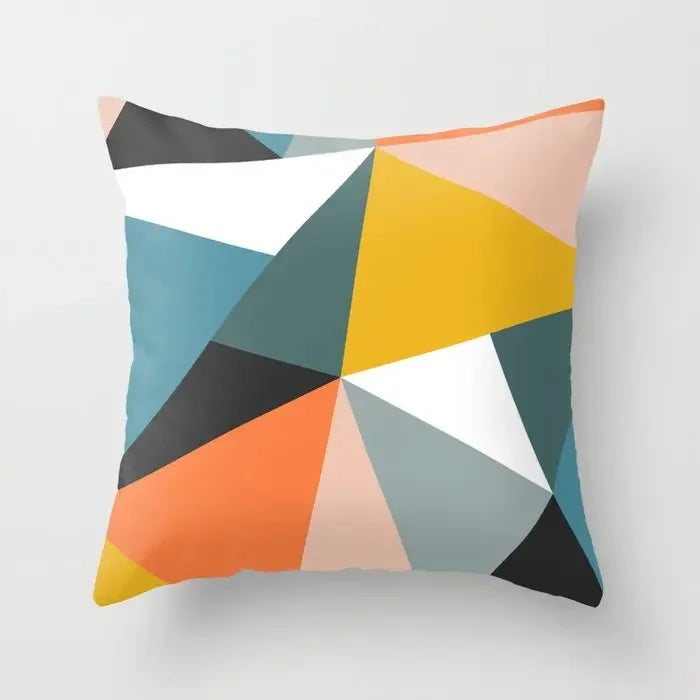 Moderne Abstrakte Geometrische Bunte Kissenbezüge 45x45cm Kissenhüllen Für Sofa Wurfkissen 60x60cm 50x50cm Trendige Wohnkultur | Brehn
