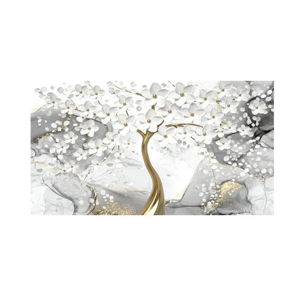 Abstract Floral Big Blossom Petal Tree Wandkunst Feine Kunst Leinwanddrucke Bild Für Wohnzimmer Schlafzimmer Salon Kunst Dekor | Brehn
