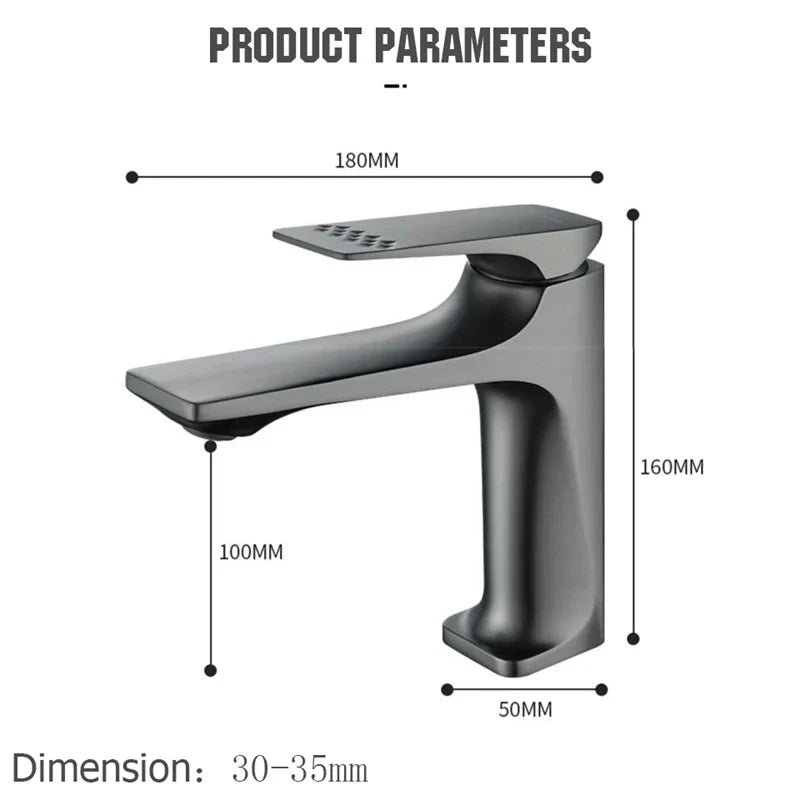 Brehn | Eleganter Badezimmer Wasserhahn - mit Einhebel für zeitlosen Komfort
