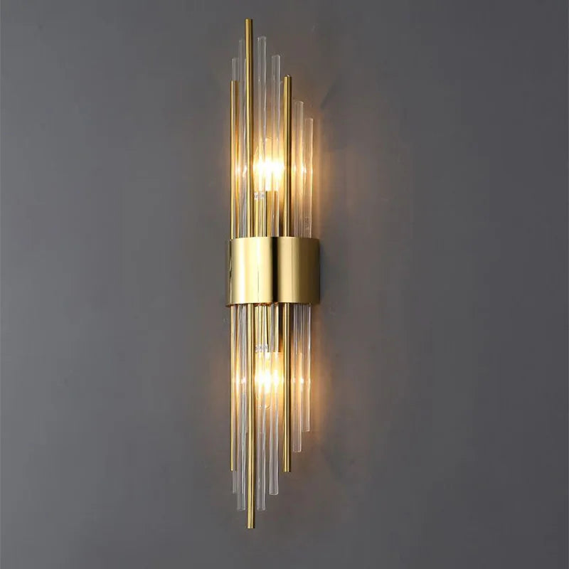 Brehn | GoldenLuxe Elegante LED-Wandleuchte | Luxuriöses Design in Gold | Stilvolle Wandbeleuchtung