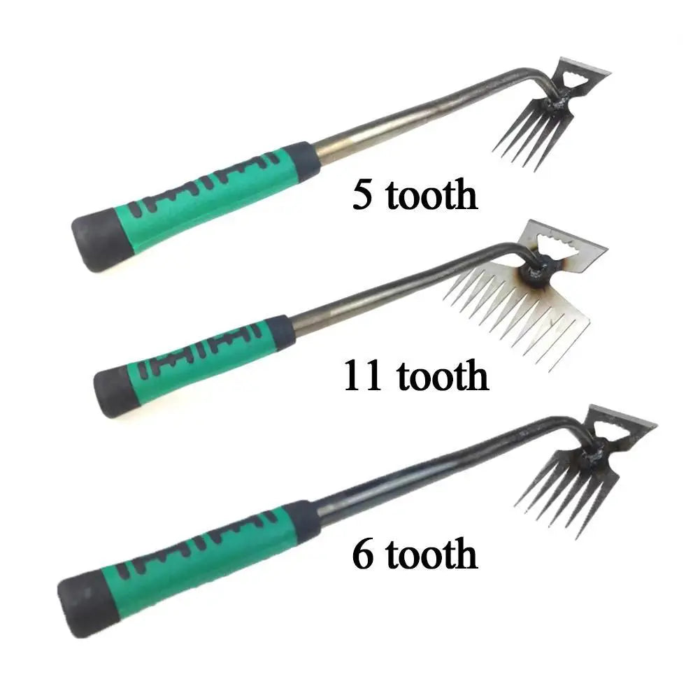 Brehn | Raveta Gartenrechen | Robuste Stahlzinken | Ergonomischer Griff | Effektiv gegen Unkraut & Laub