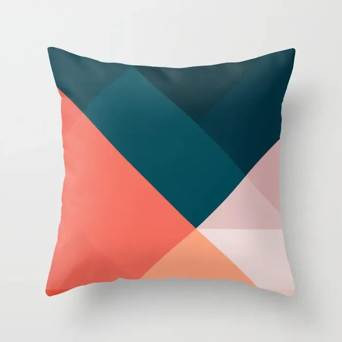 Moderne Abstrakte Geometrische Bunte Kissenbezüge 45x45cm Kissenhüllen Für Sofa Wurfkissen 60x60cm 50x50cm Trendige Wohnkultur | Brehn