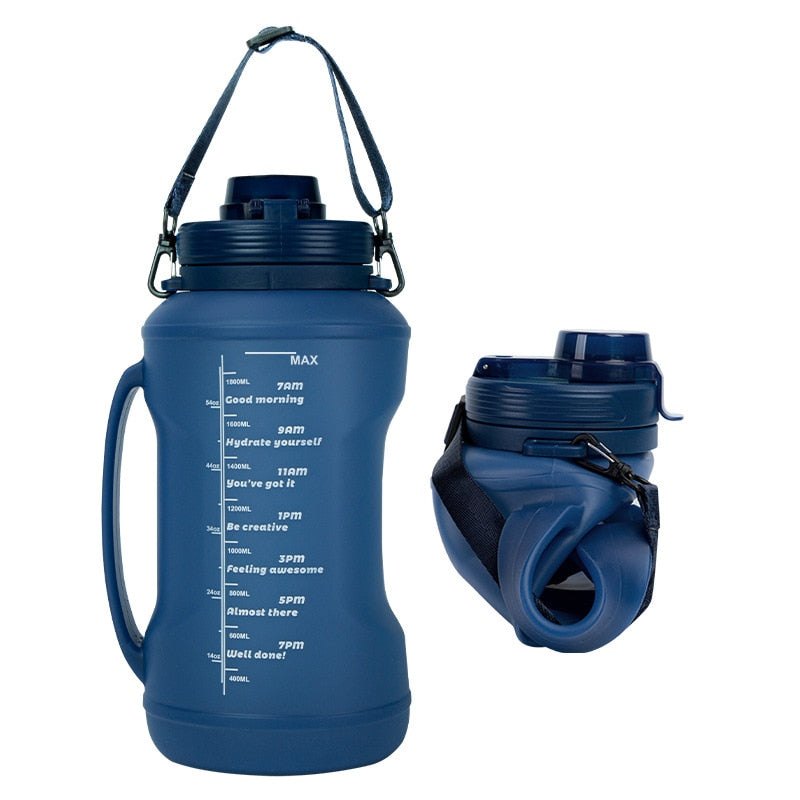 VIvolux | Unzerstörbare Faltbare Camping Wasserflasche