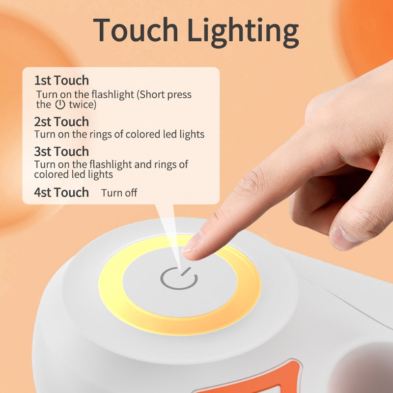 VIvolux | Automatische zurückziehbare LED-Hundeleine