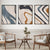 Fließende Linien Blau Beige Abstrakte Wandkunst Feine Kunst Leinwanddrucke Bilder Für modernes Wohnzimmer Esszimmer Schlafzimmer Kunst Dekor | Brehn