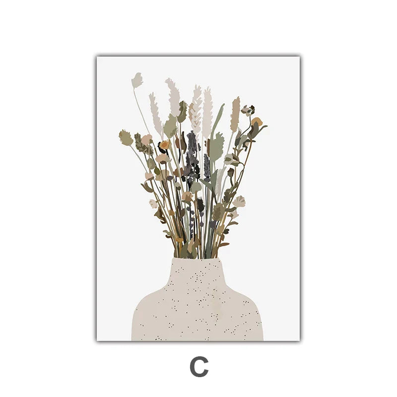 Minimalistische Aquarell-Kaktus Pflanze mit Topf Grüne Blätter Wandkunst Feine Kunst Leinwanddrucke Bilder für Esszimmer Wohnzimmer Kunst Dekor | Brehn